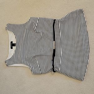 White house black market striped sleeveless top
